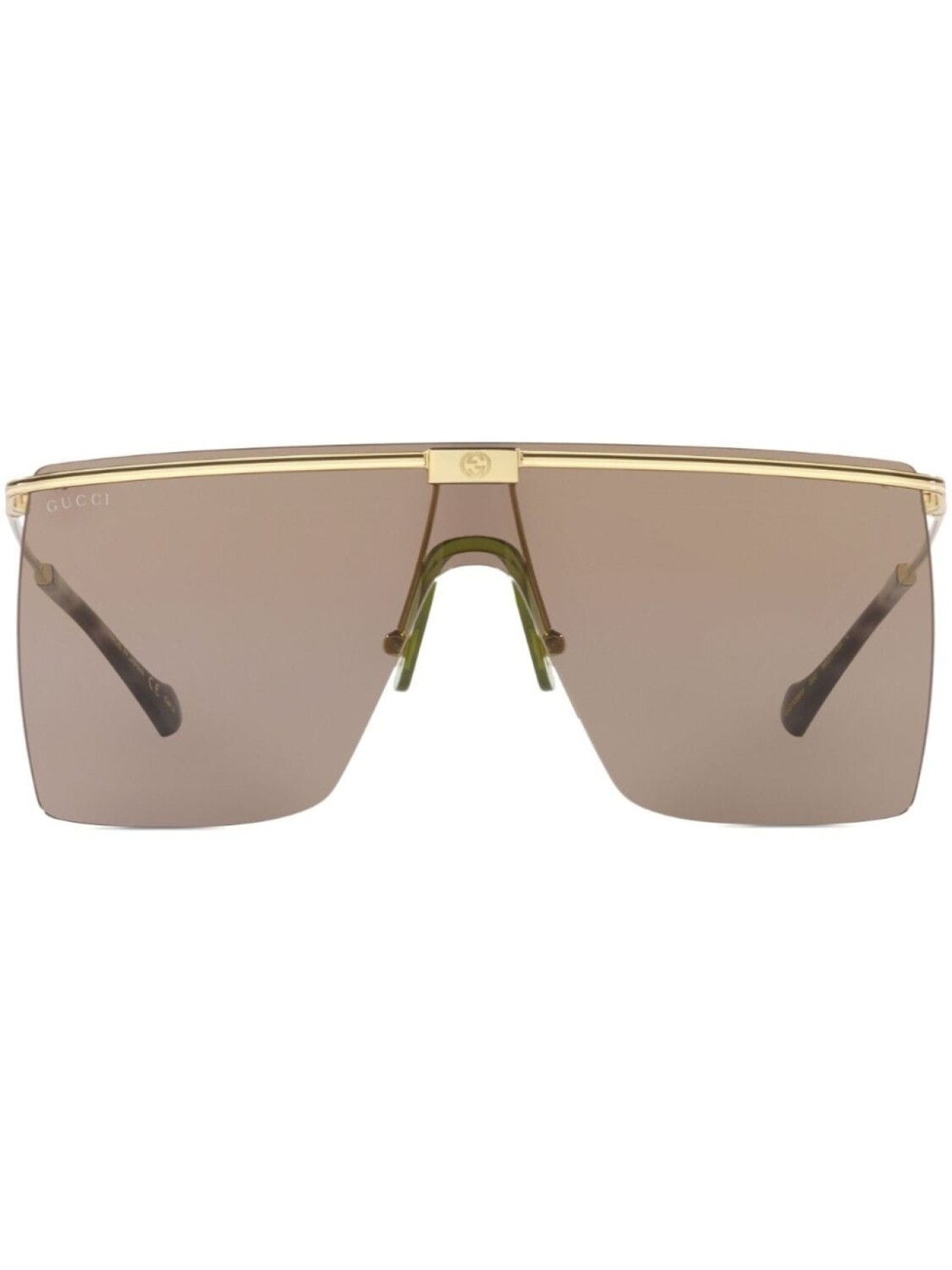 

Солнцезащитные очки в массивной оправе с логотипом Gucci Eyewear, золотистый