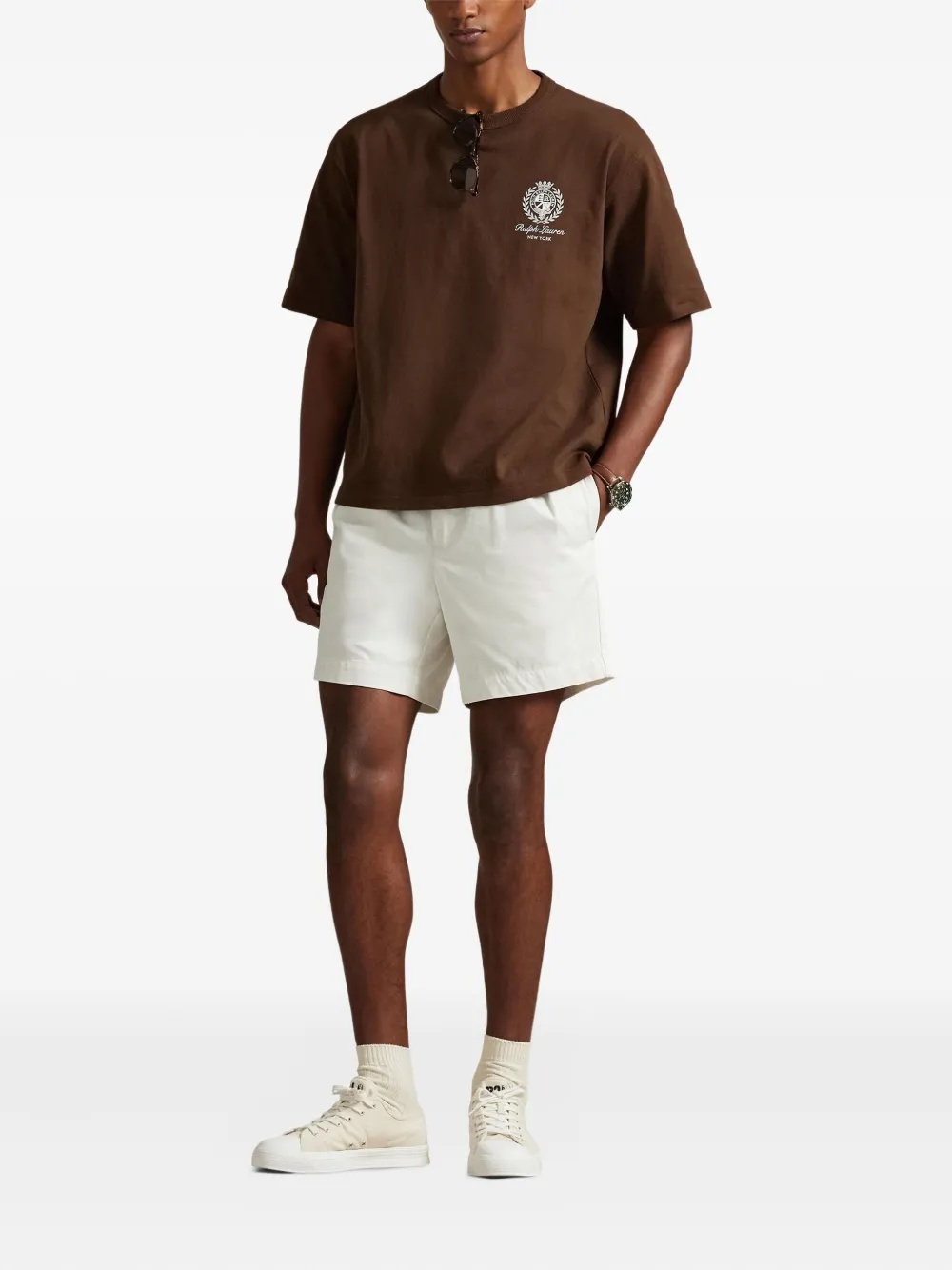 Футболка с круглым вырезом Polo Ralph Lauren, коричневый — фото 2