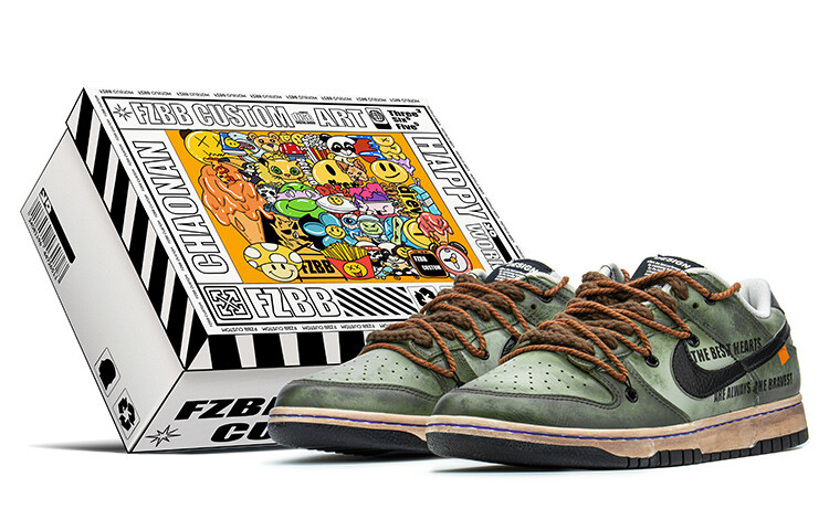 

Кроссовки Nba X Nike Dunk Skateboard Shoes Men Low-Top Army Green