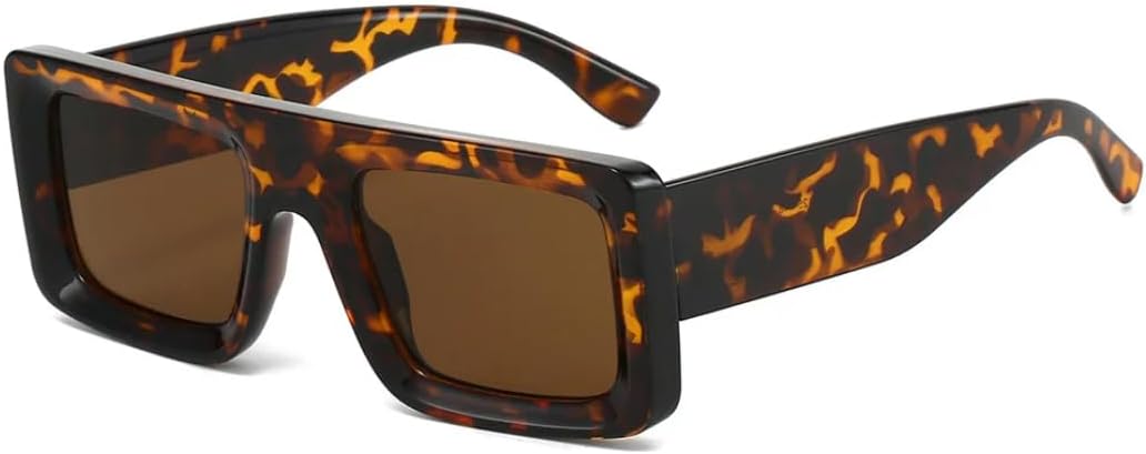 

Солнцезащитные очки с защитой UV400 | Линзы с градиентным покрытием Rivets, маленькая оправа | для женщин и мужчин, для занятий спортом на открытом воздухе и вождения DSVIGF, Leopard Tea