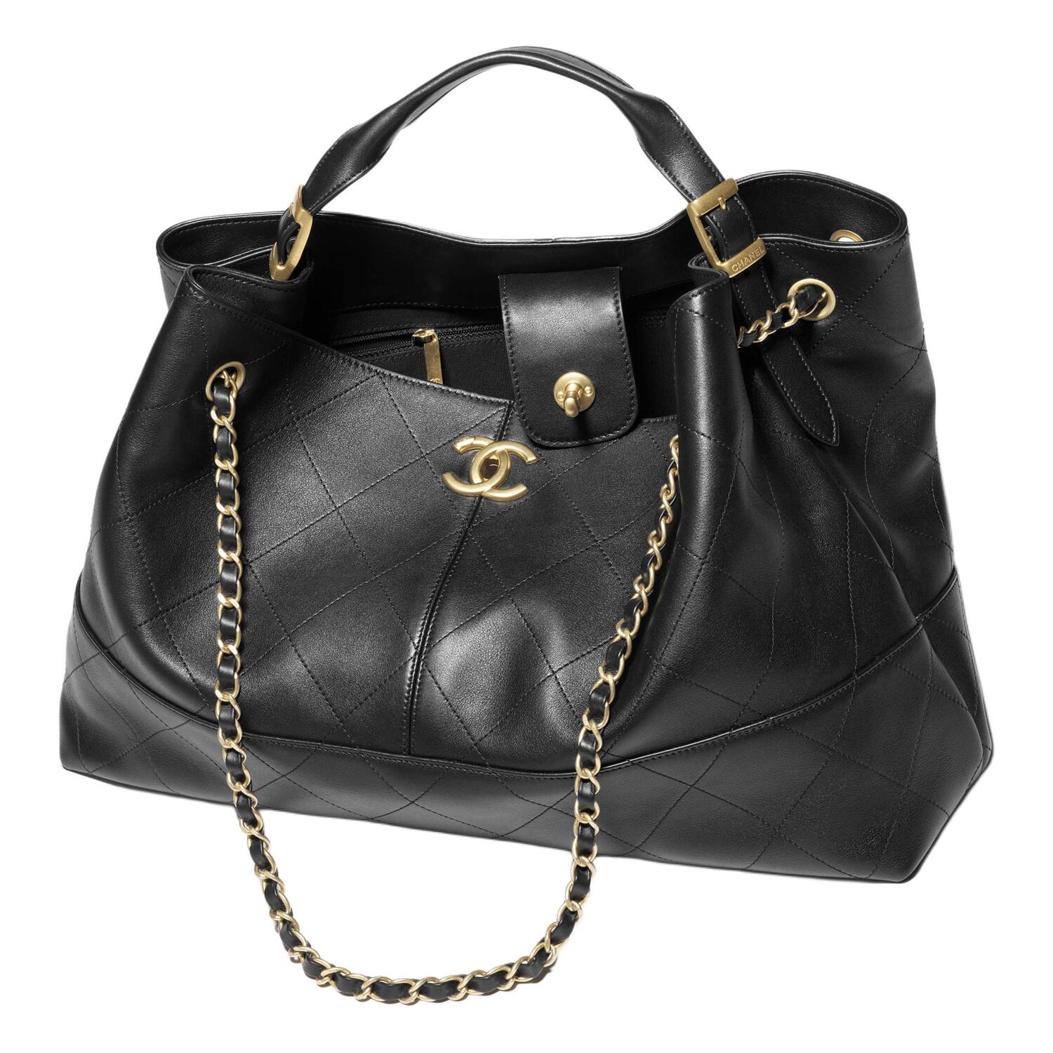 CHANEL Сумка женская из телячьей кожи черная — фото 3