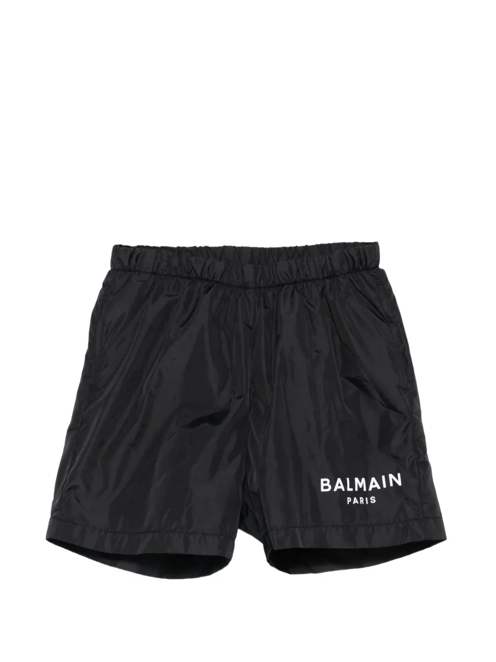 

Плавки-шорты с логотипом Balmain Kids, черный