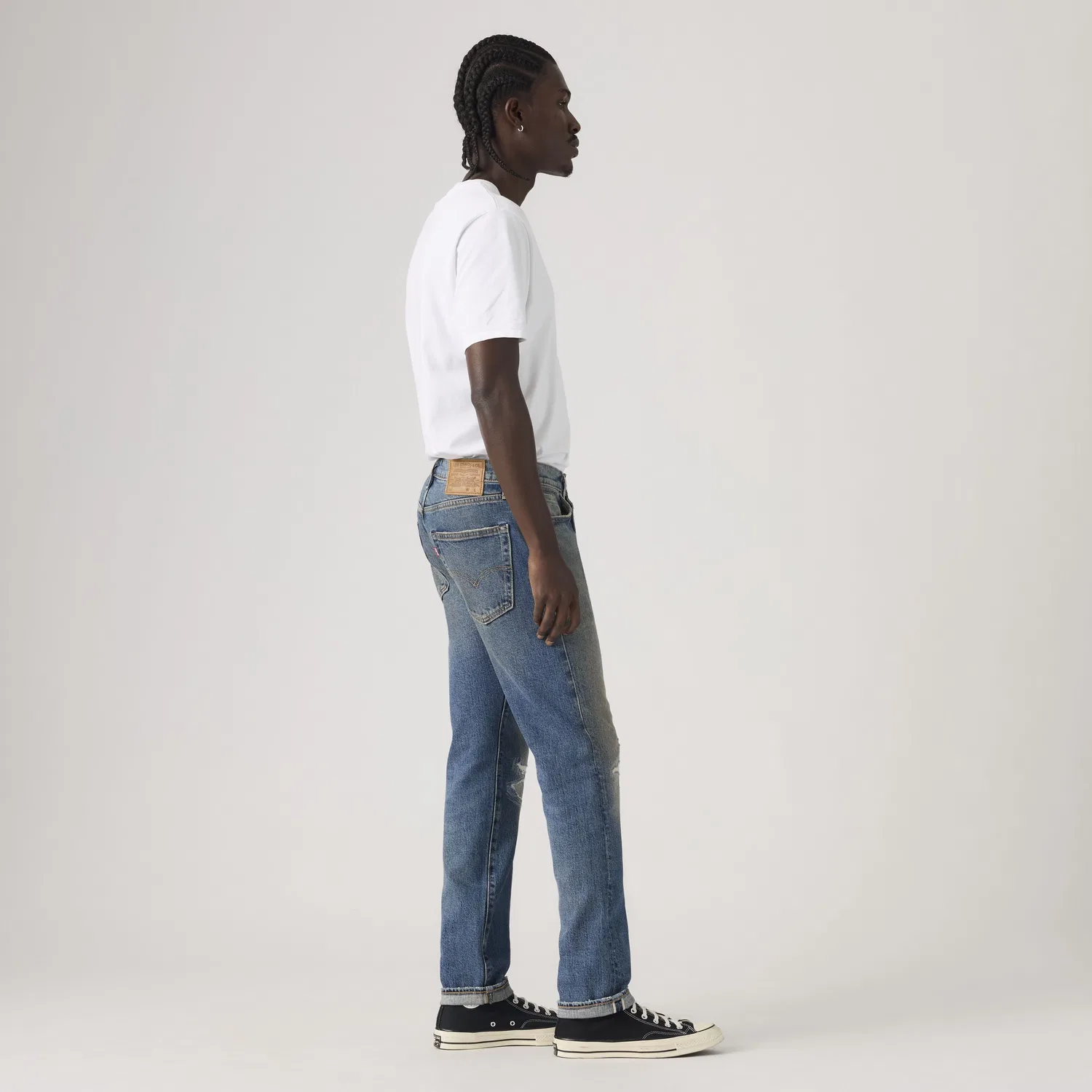 Мужские джинсы 502 Taper Selvedge Levi's, Medium Wash — фото 4