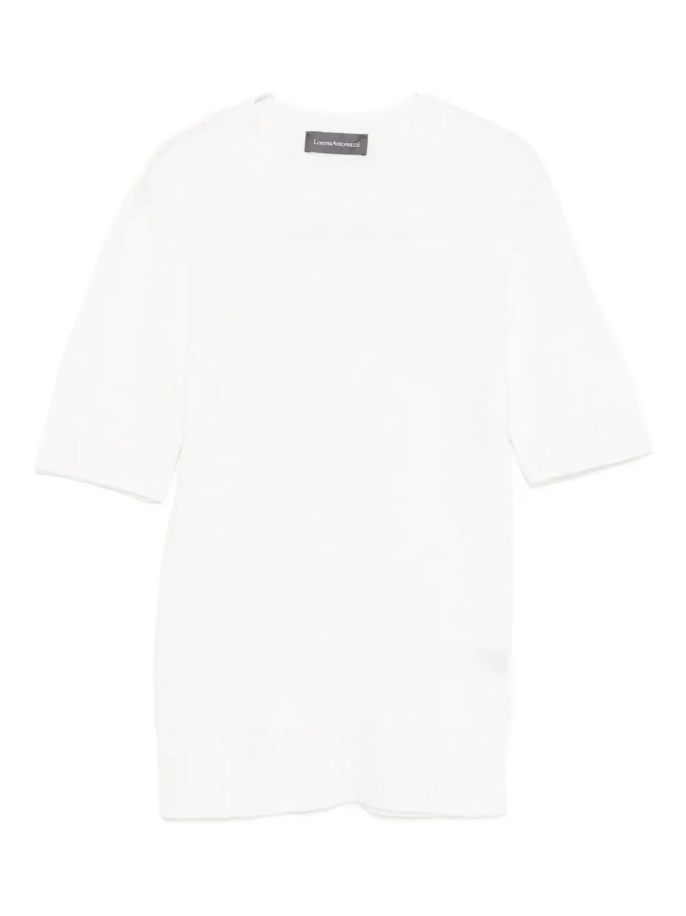 

Тонко-вязаная футболка Lorena Antoniazzi, белый