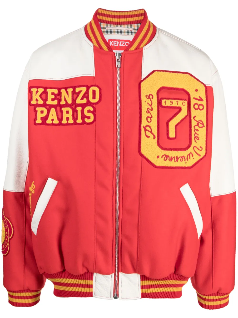 

Бомбер Tiger Academy с логотипом KENZO, красный