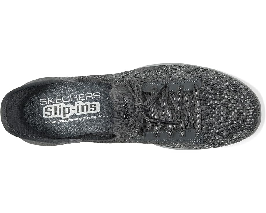 Кроссовки SKECHERS Newbury St - Our Time Hands Free Slip-Ins, угольный — фото 2