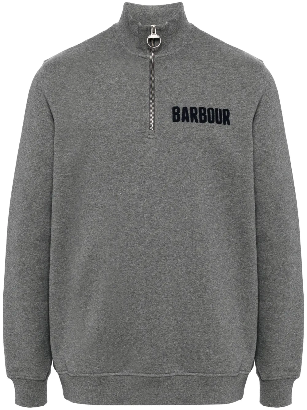 

Толстовка Cotes с воротником на молнии Barbour, серый