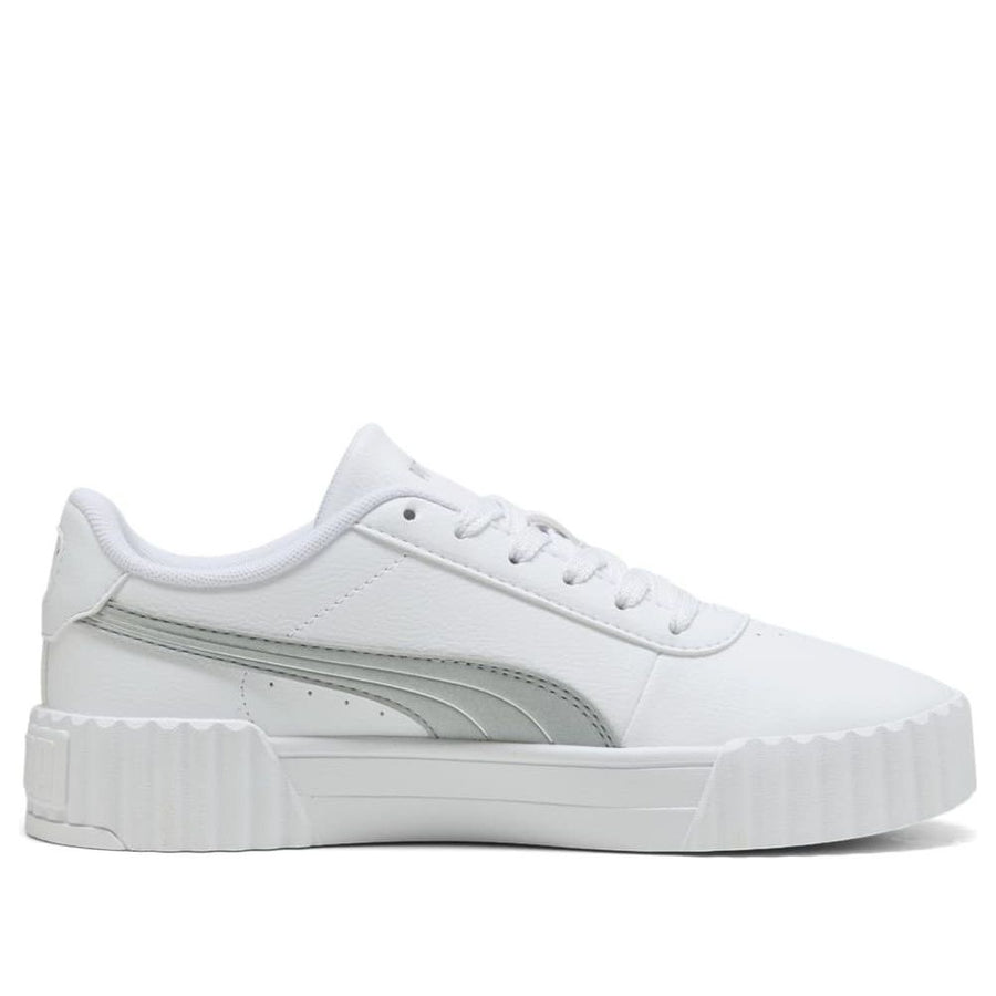 Кроссовки (WMNS) PUMA Carina 3.0 Aqua Metallics 'White Silver', белый — фото 2