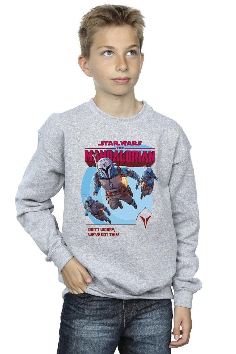 

Толстовка «Мандалорец» У нас есть эта толстовка Star Wars, серый