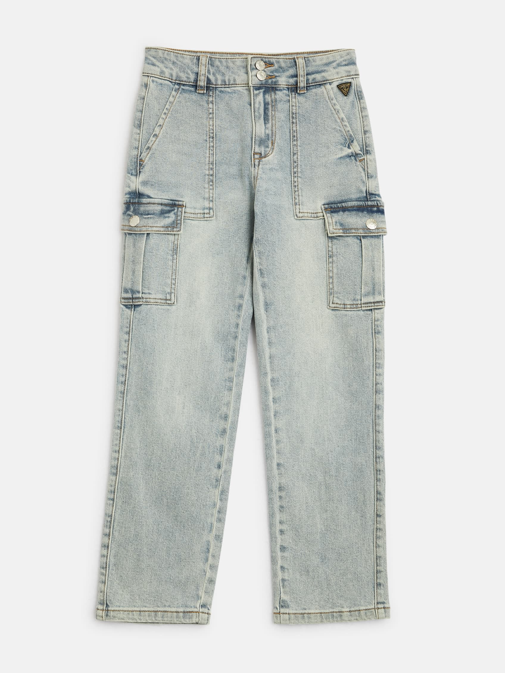 

Прямые джинсы-карго Hailey (7-16) Guess Factory, цвет light wash