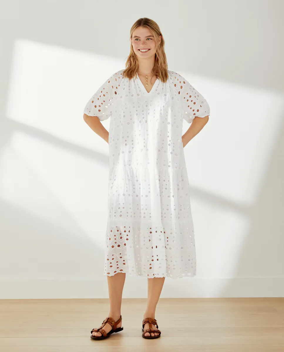 

Длинное платье Shiffly Southern Cotton, цвет Blanco roto