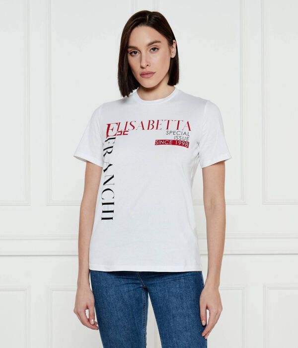 

Футболка Elisabetta Franchi Regular Fit, белый
