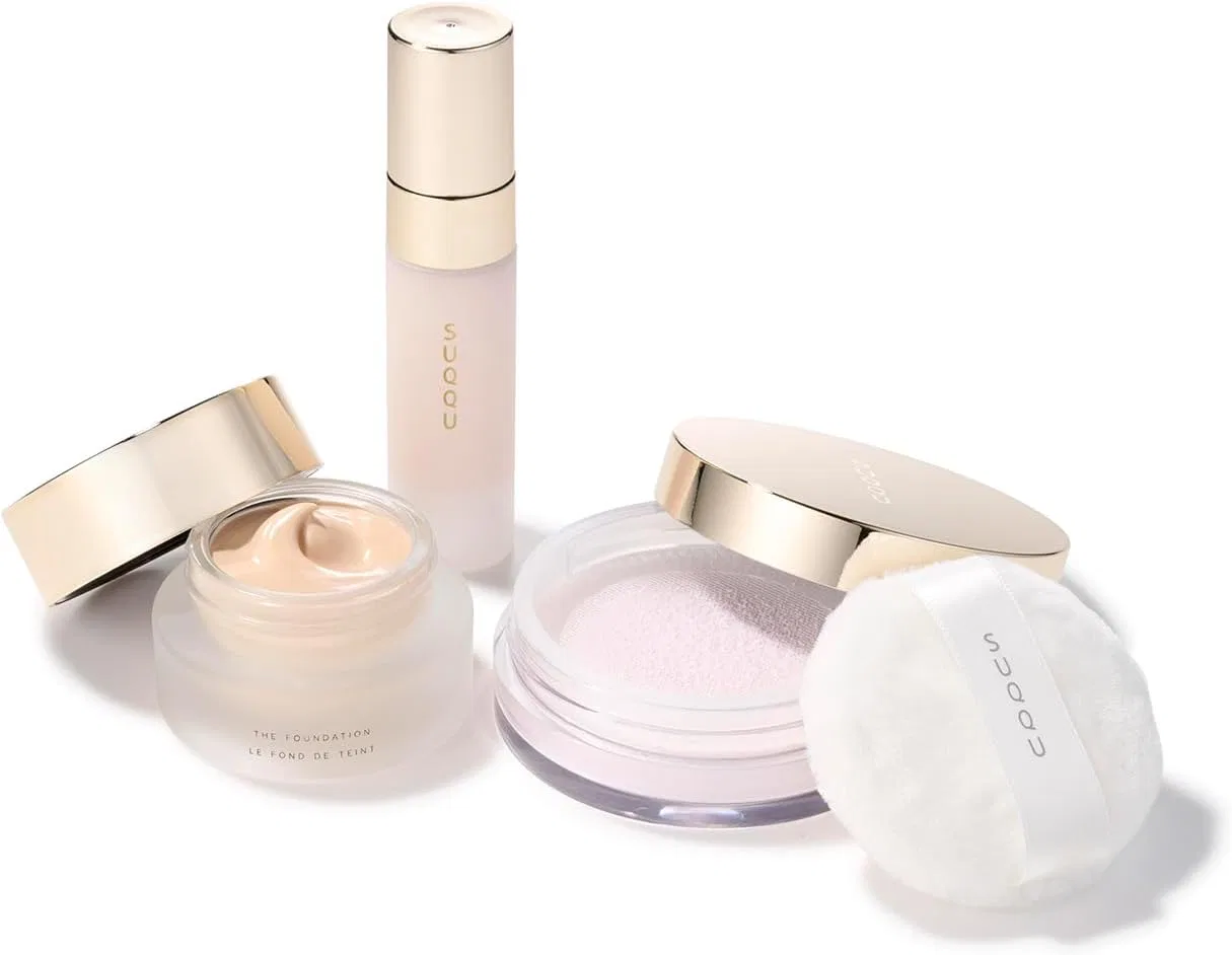 Набор для макияжа SUQQU Foundation Kit с тональным кремом, 15 г, прозрачный