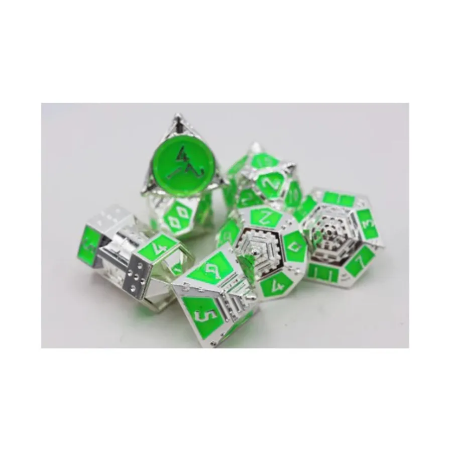 

Набор кубиков Poly — неоновые бриллианты (7), Dice Sets - Metal Role Playing Games Dice 51