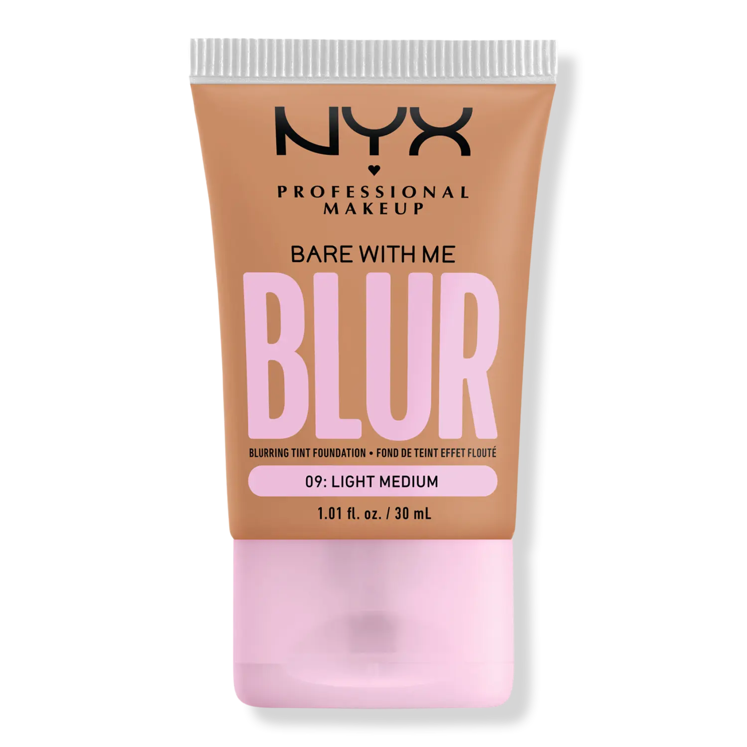 

Тональная основа Bare With Me Blur Tint Soft Matte Foundation NYX Professional Makeup, 09: Light Medium (true beige with a warm undertone)