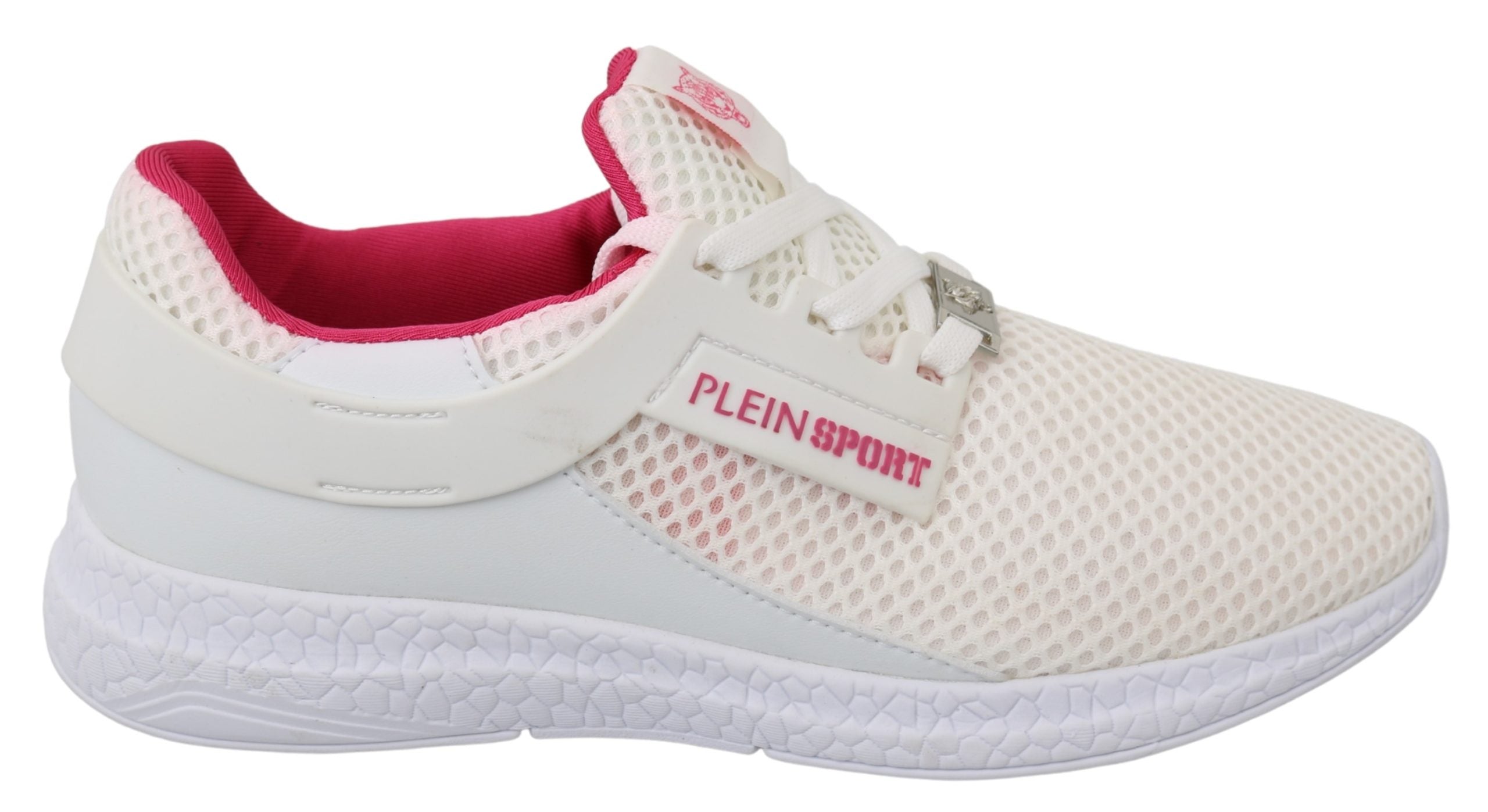 Philipp Plein розовые женские кроссовки Becky из полиэстера