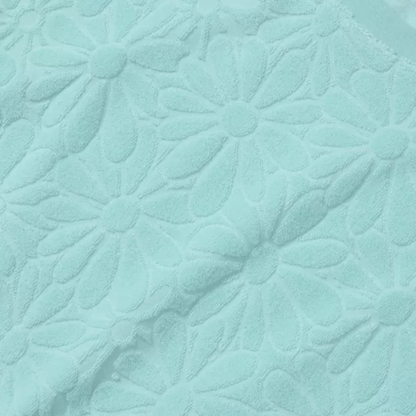 Футболка из махры для девочек 2-16 лет Lands' End, цвет baja blue daisies — фото 2