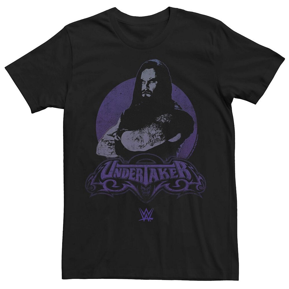 

Классическая футболка с рисунком Big & Tall WWE The Undertaker Moon Licensed Character, черный