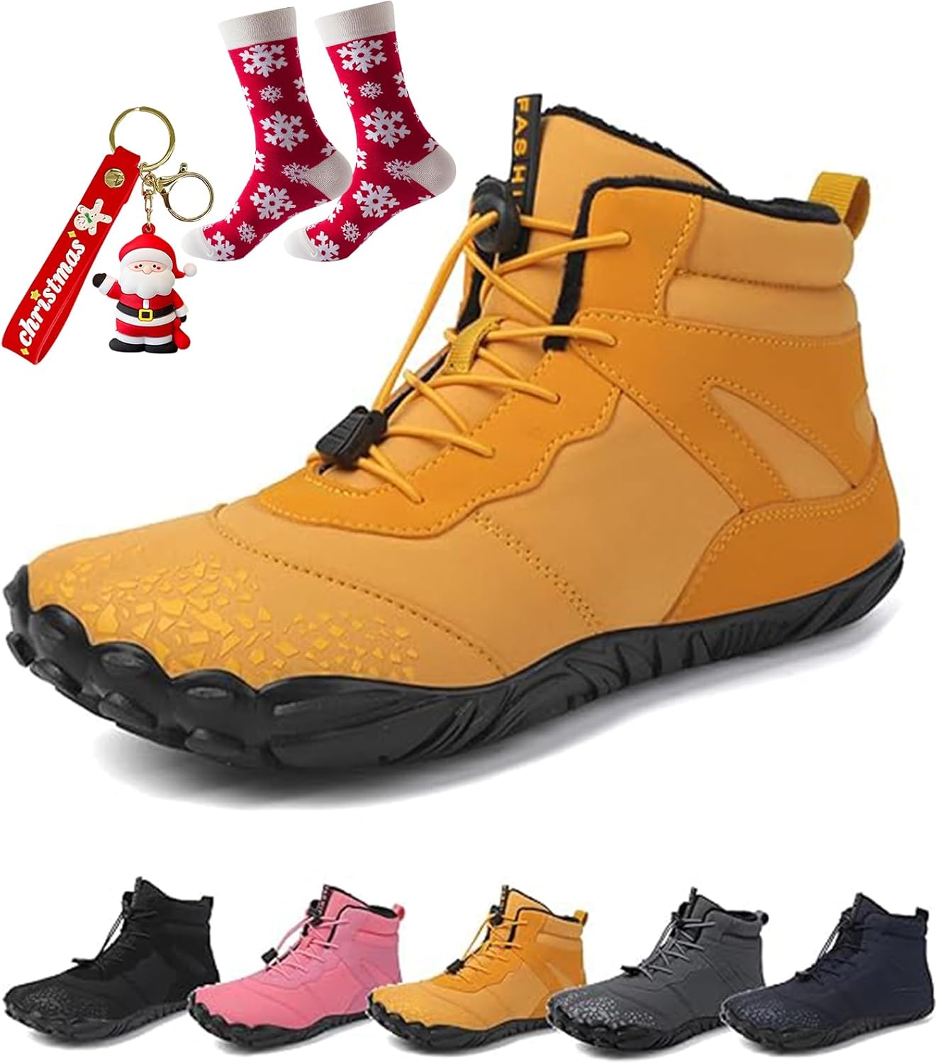 

Зимняя обувь Giltpeak для женщин, босоножки, удобные зимние женские босоножки, водонепроницаемые ботинки с широкой носочной частью, желтый