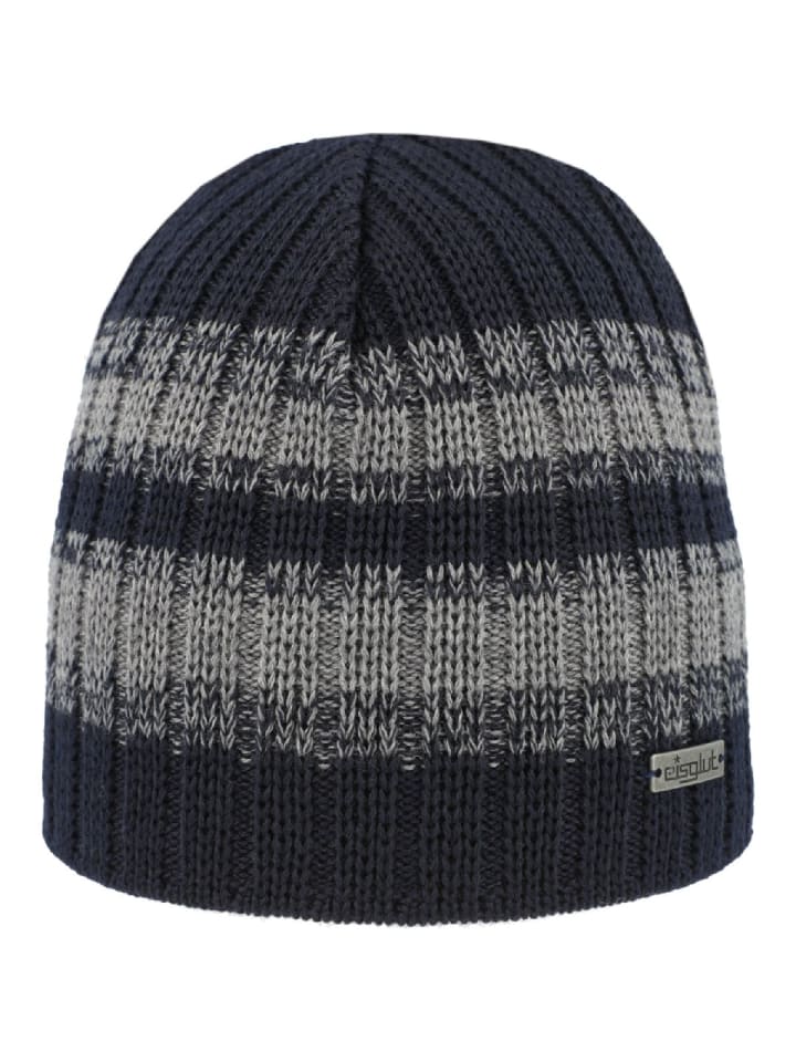 

вязаная шапка синего цвета Eisglut