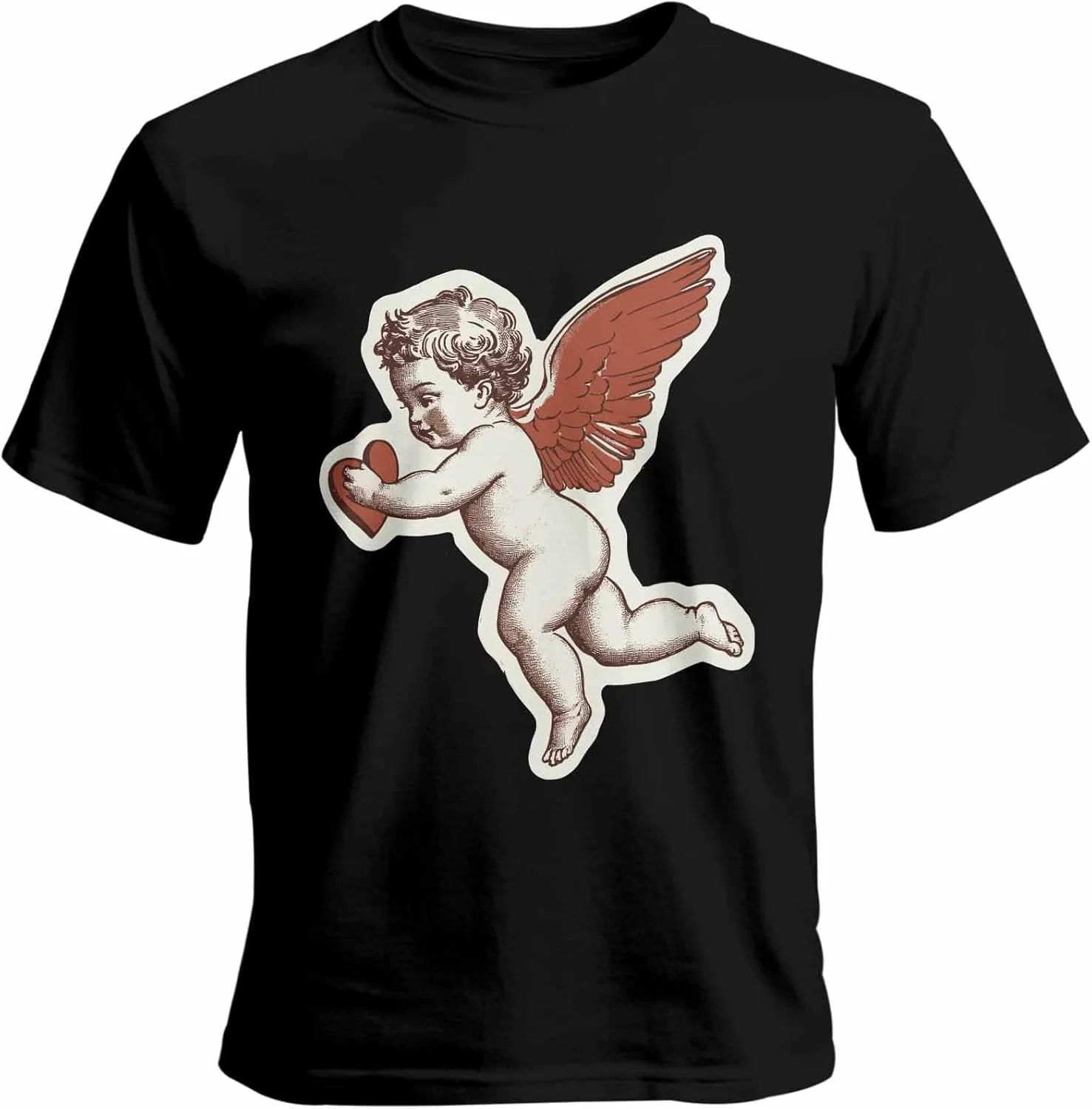 

Футболка мужская Retro Angel с коротким рукавом и принтом FANKIGETEBA