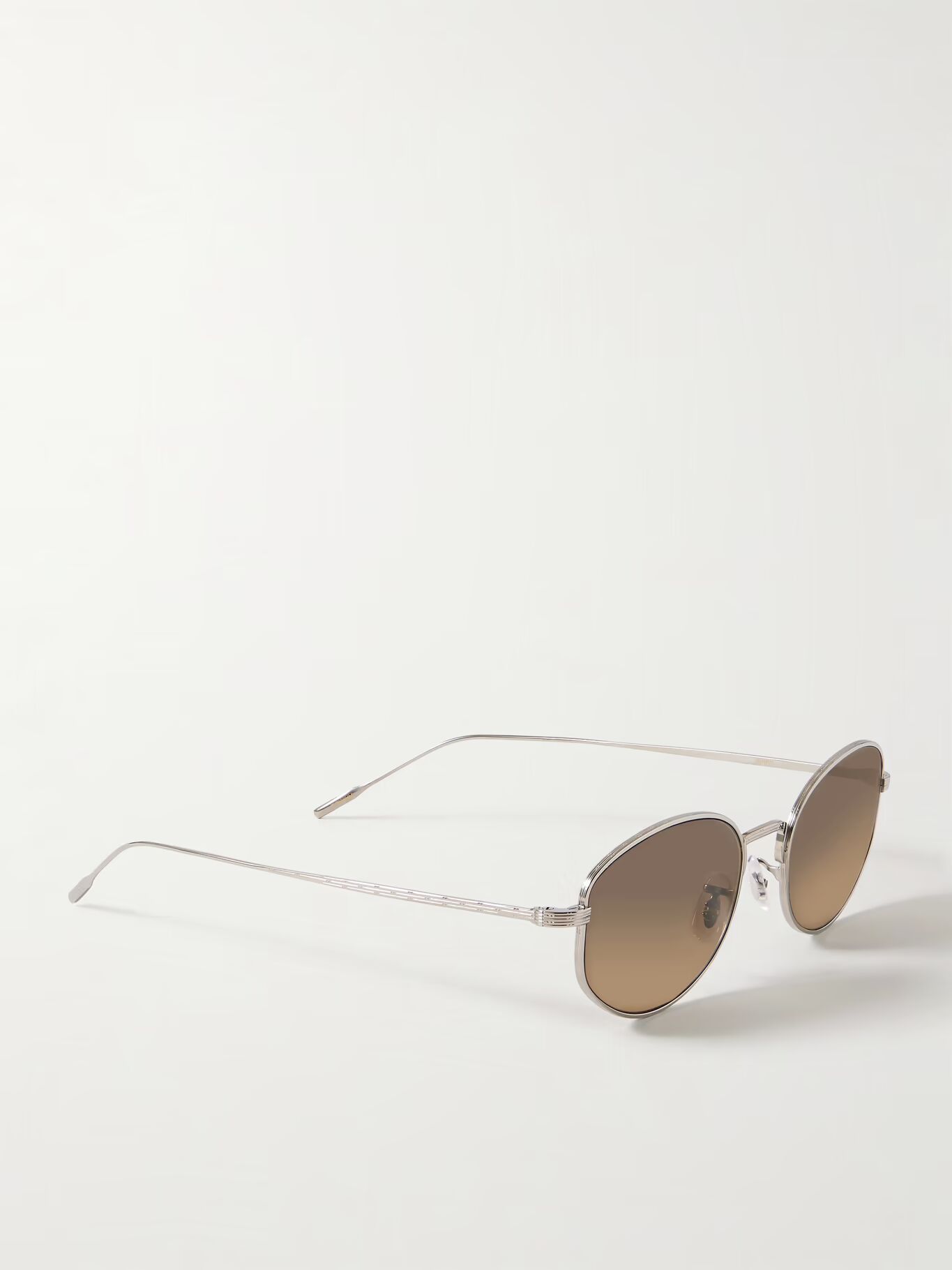 

Солнцезащитные очки Sirry с круглой оправой из титана и поляризацией OLIVER PEOPLES, серебряный