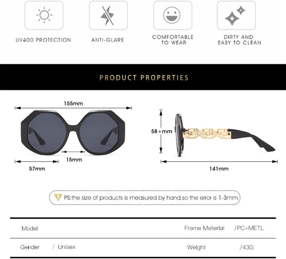 

Винтажные ретро-солнцезащитные очки большого квадратного размера для женщин, модные многоугольные солнцезащитные очки для мужчин и женщин MTZJH, Stripe Green