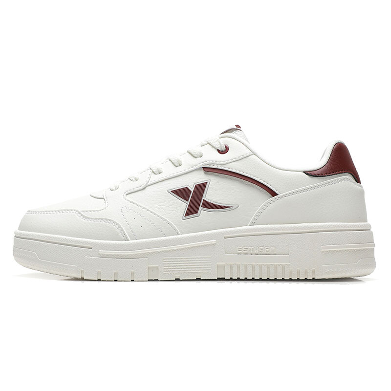 

Кроссовки XTEP Skateboarding Shoes Men Low-top Sail White/Team Red, белый