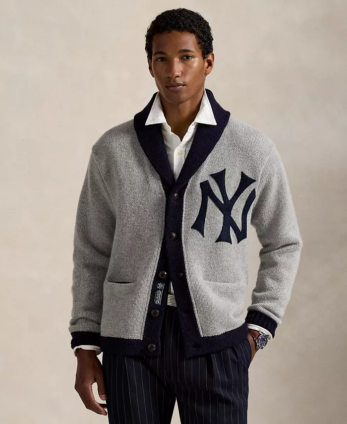 

Мужской кардиган Yankees Polo Ralph Lauren, серый
