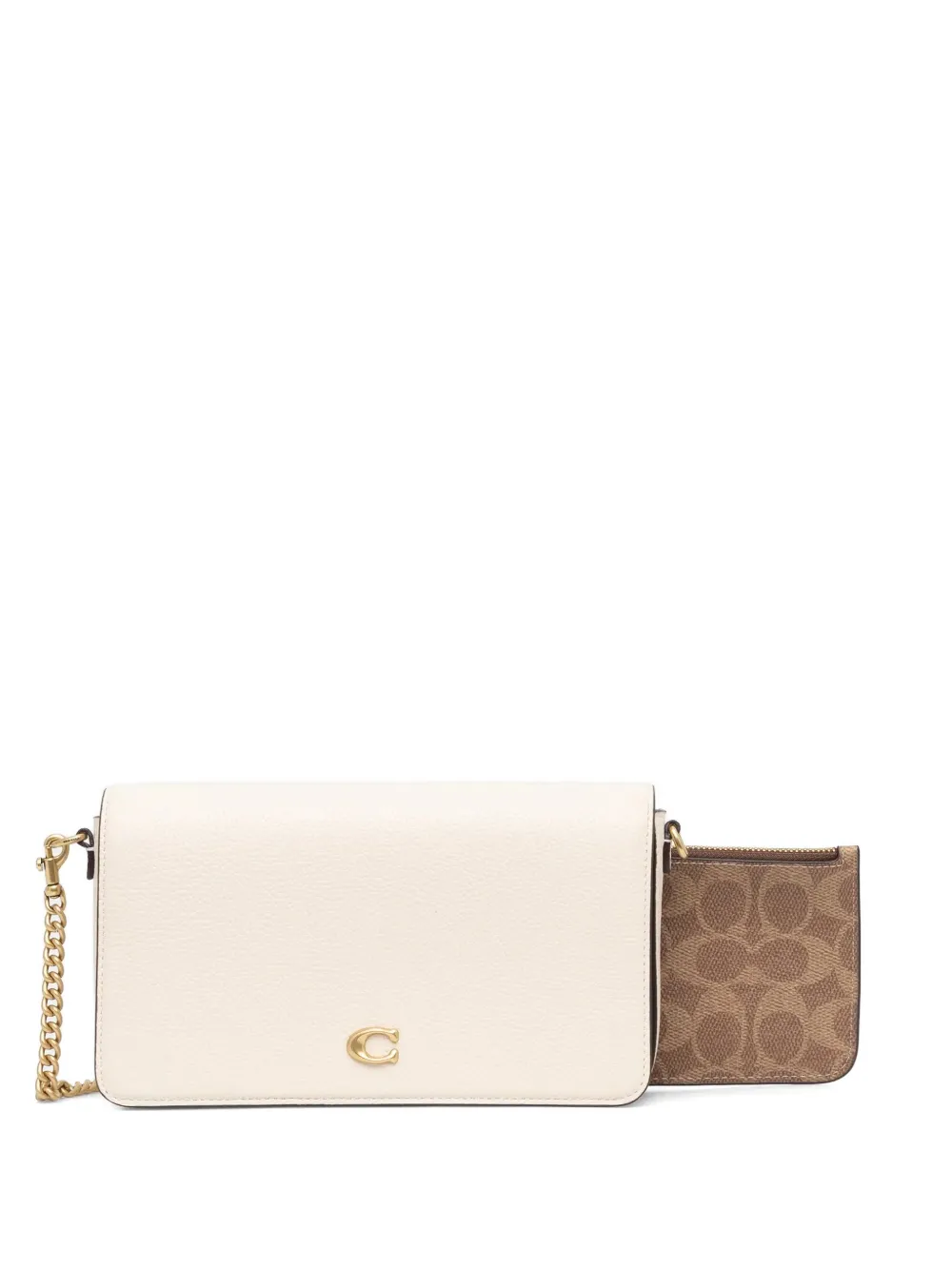 

Сумка-сэтчел из кожи Mila Coach, белый