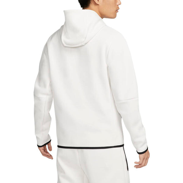 Куртка Nike Sportswear Tech Fleece Full-Zip Hoodie 'White', белый — фото 4