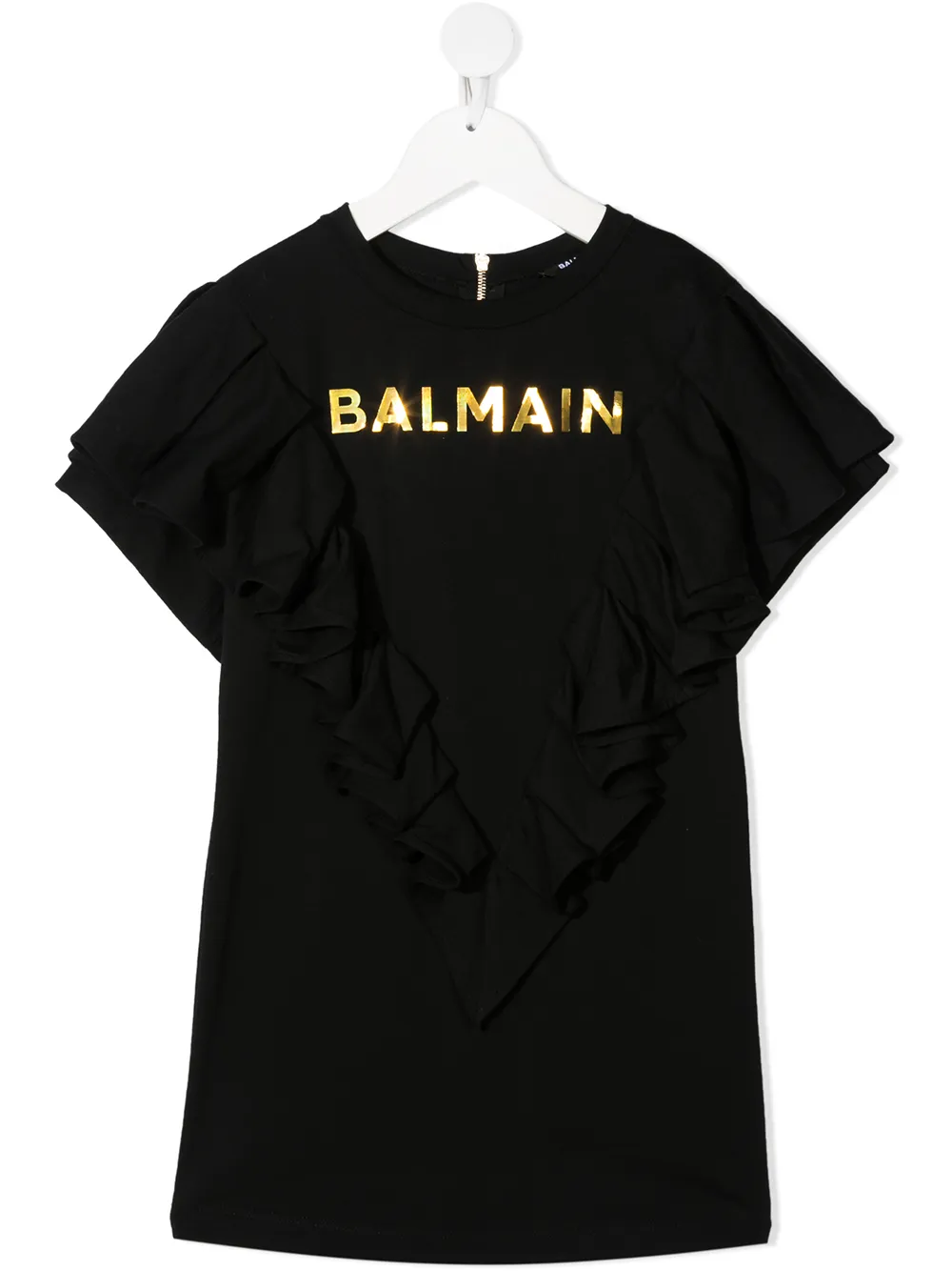 

Футболка с логотипом Balmain Kids, черный