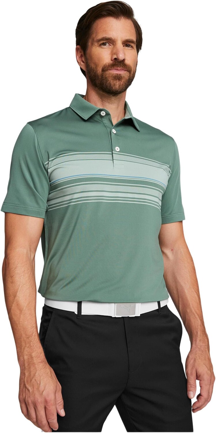 

Поло PUMA Golf Mattr Grind Polo, цвет Eucalyptus/Green Fog