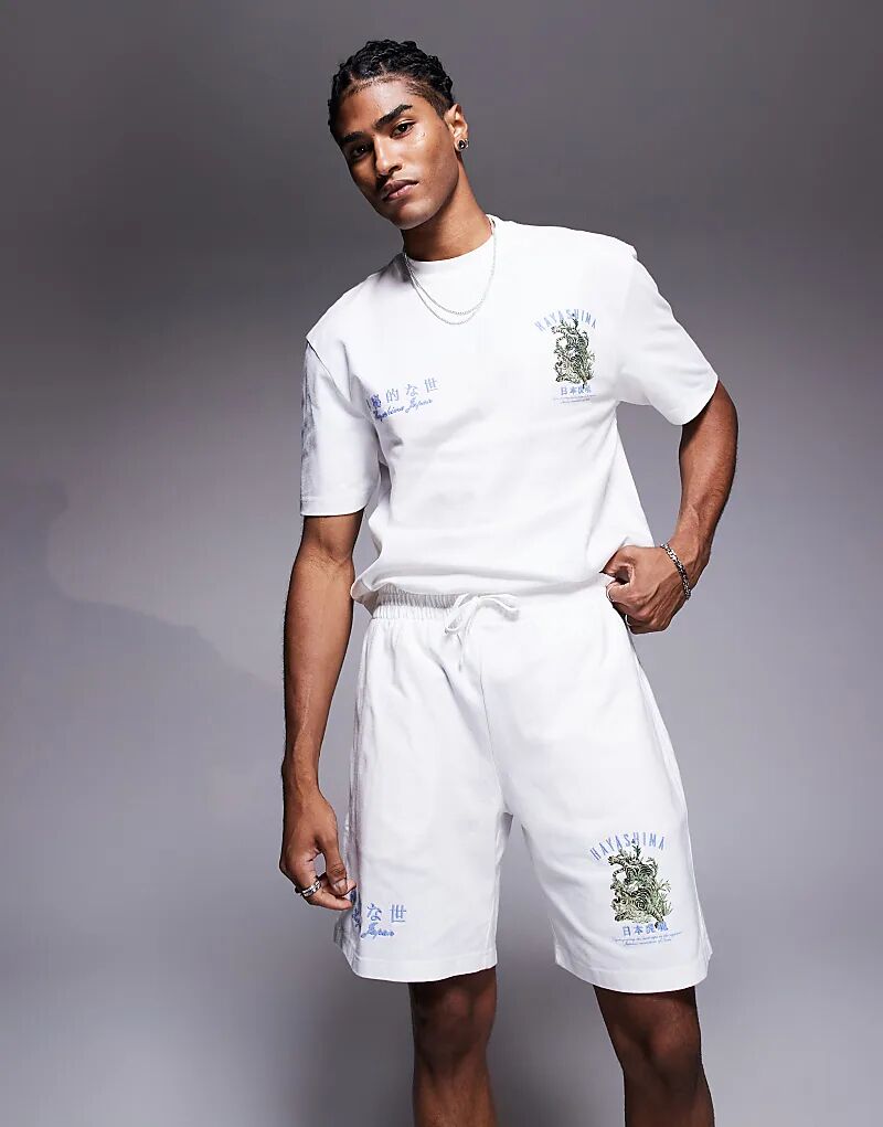 

Комбинезон из шорт River Island Hayashima белого цвета