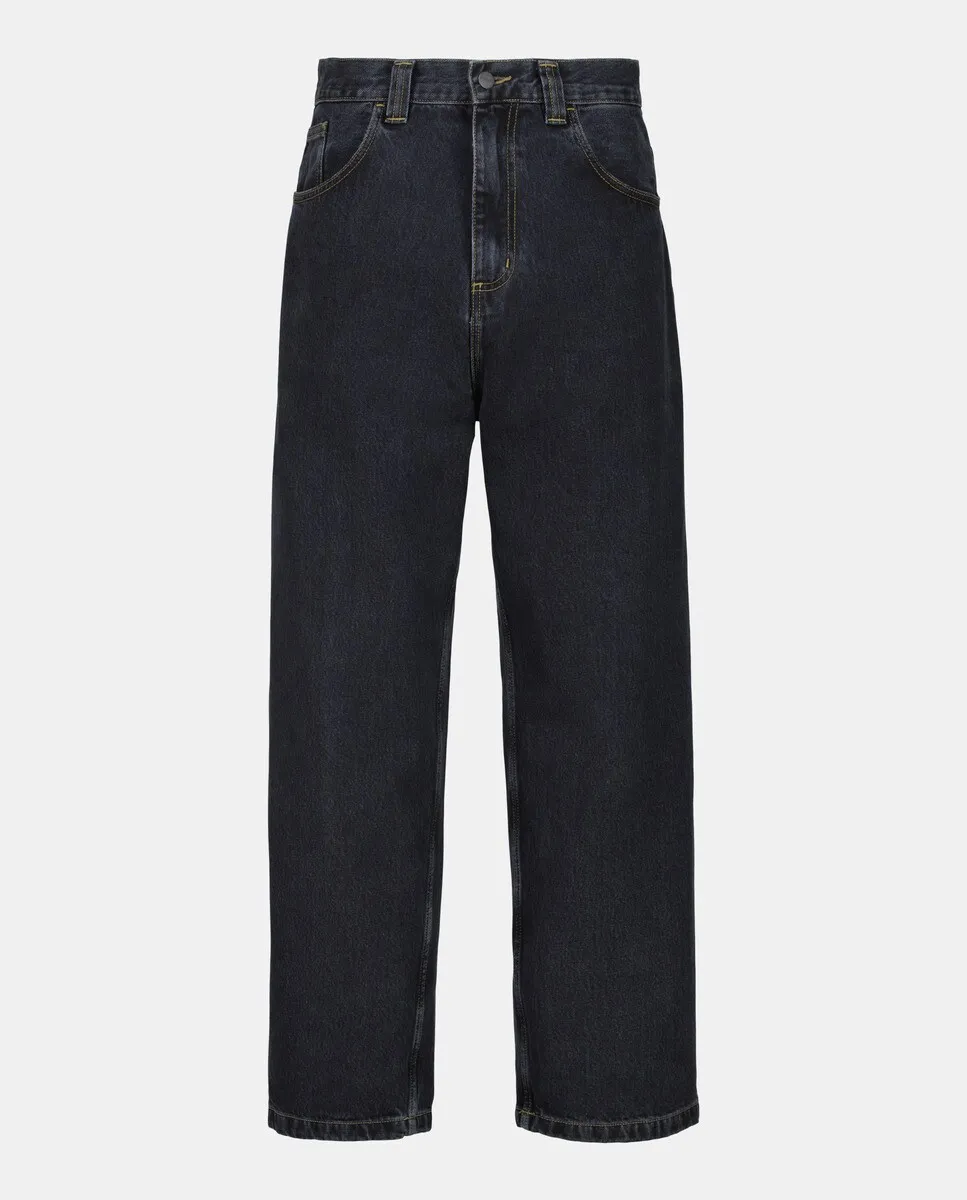

Мужские хлопковые джинсовые брюки Carhartt WIP, черный