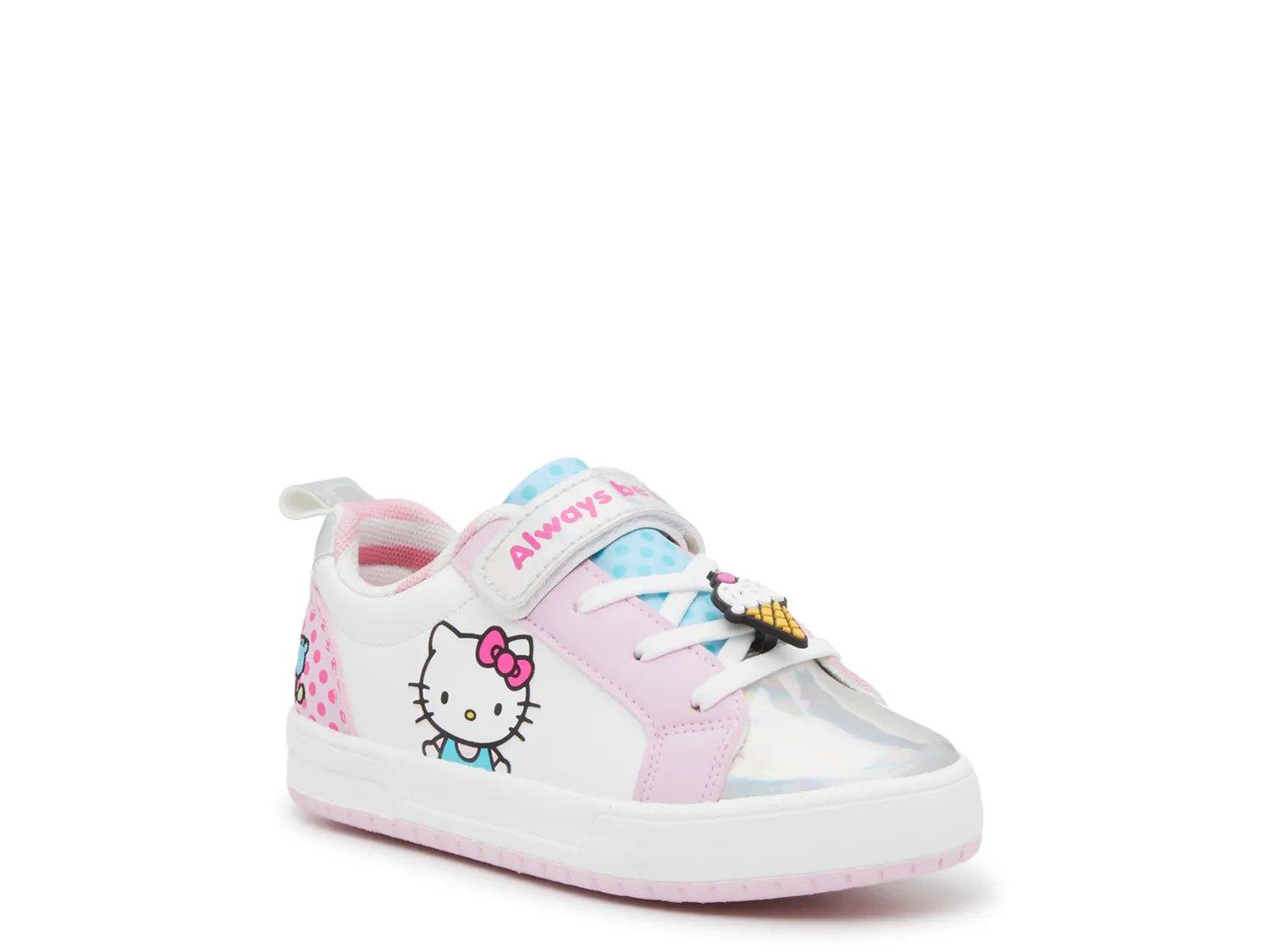 

Кроссовки Ground Up Hello Kitty Sneaker - Kids', White/Pink/Silver Metallic