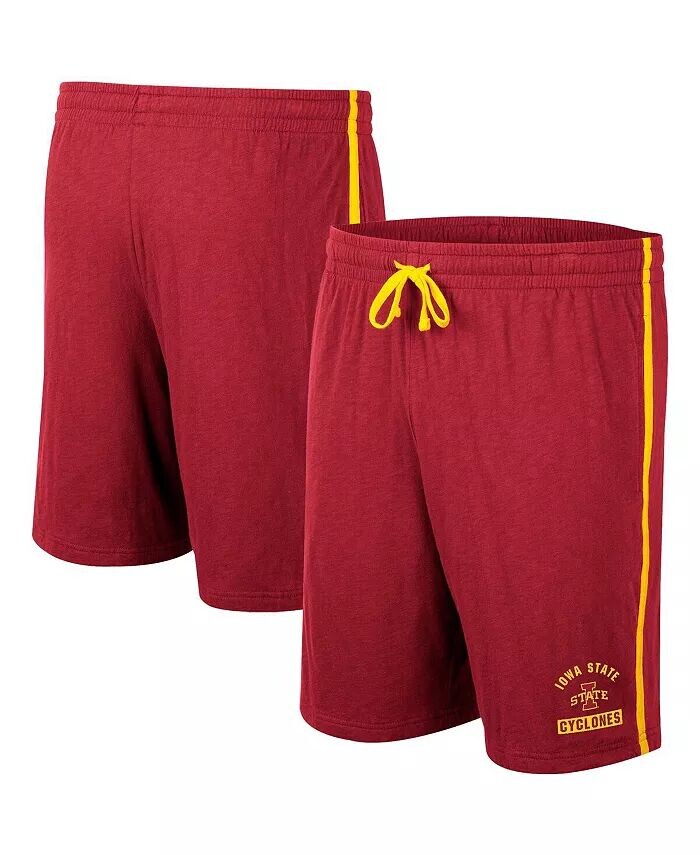 

Мужские шорты Cardinal Iowa State Cyclones Thunder Slub Colosseum, красный