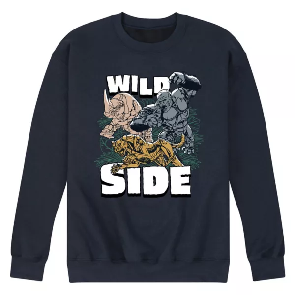 

Мужская флисовая толстовка с принтом «Wild Side» Licensed Character, синий