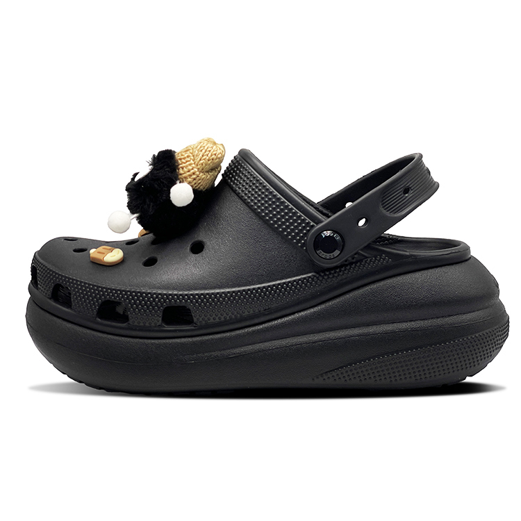 

Crocs Классические платформенные клоги унисекс черные, цвет Black
