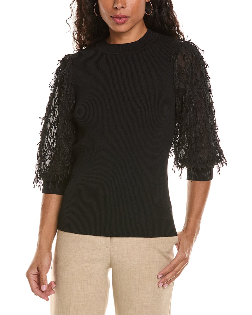 

Gracia Перьевая топ, черный