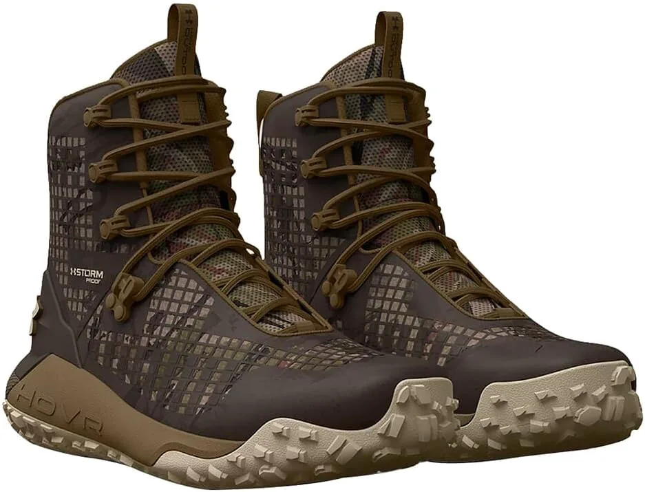 

Водонепроницаемые ботинки Under Armour Whitetail HOVR Dawn 2.0 UA Forest AS Camo/Коричневый Maverick/Байю 3025573-901, хаки