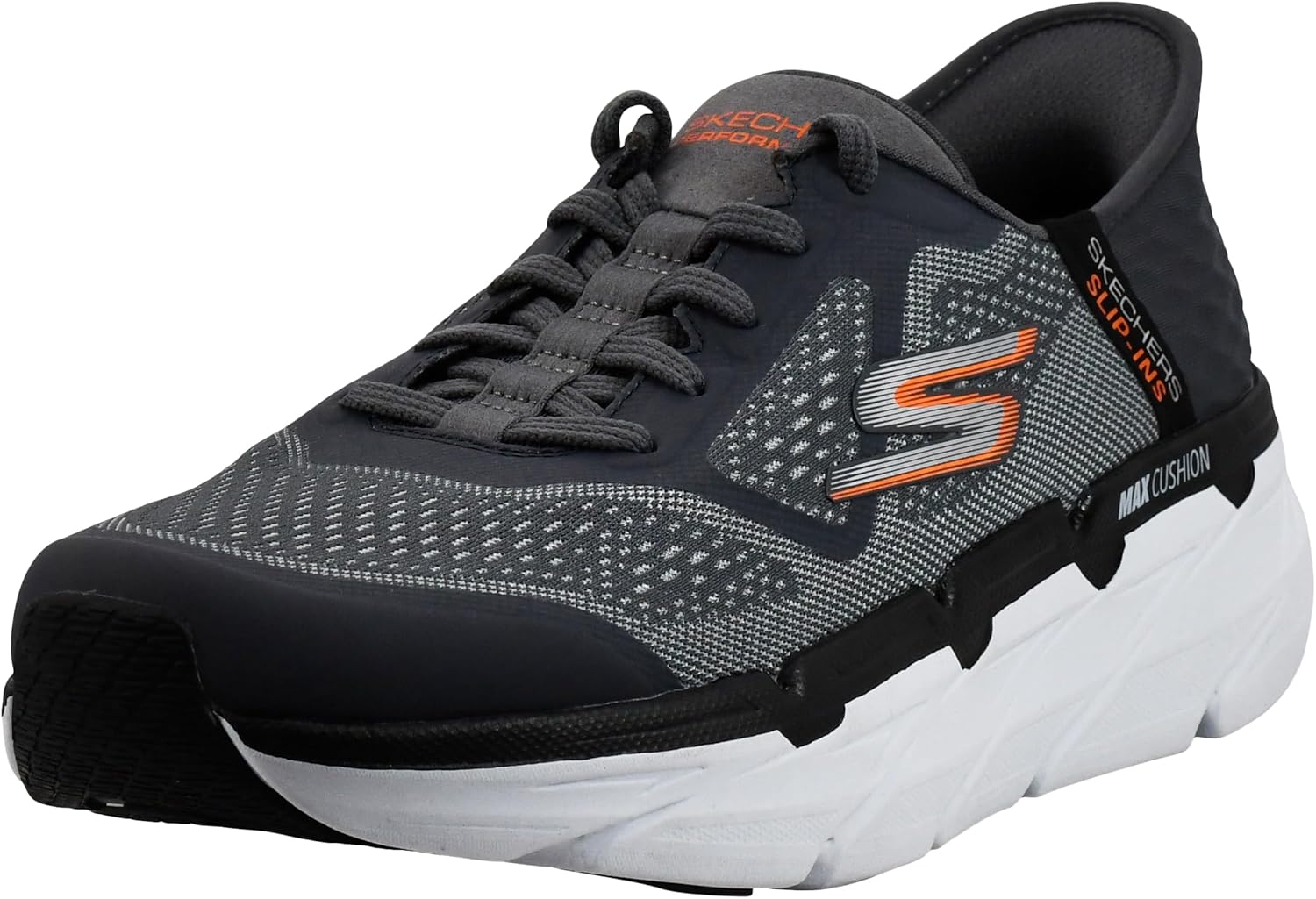 

Мужские кроссовки Skechers Max Cushioning Slip-ins - для тренировок, бега и ходьбы с амортизирующей стелькой из мемори-пены, Charcoal