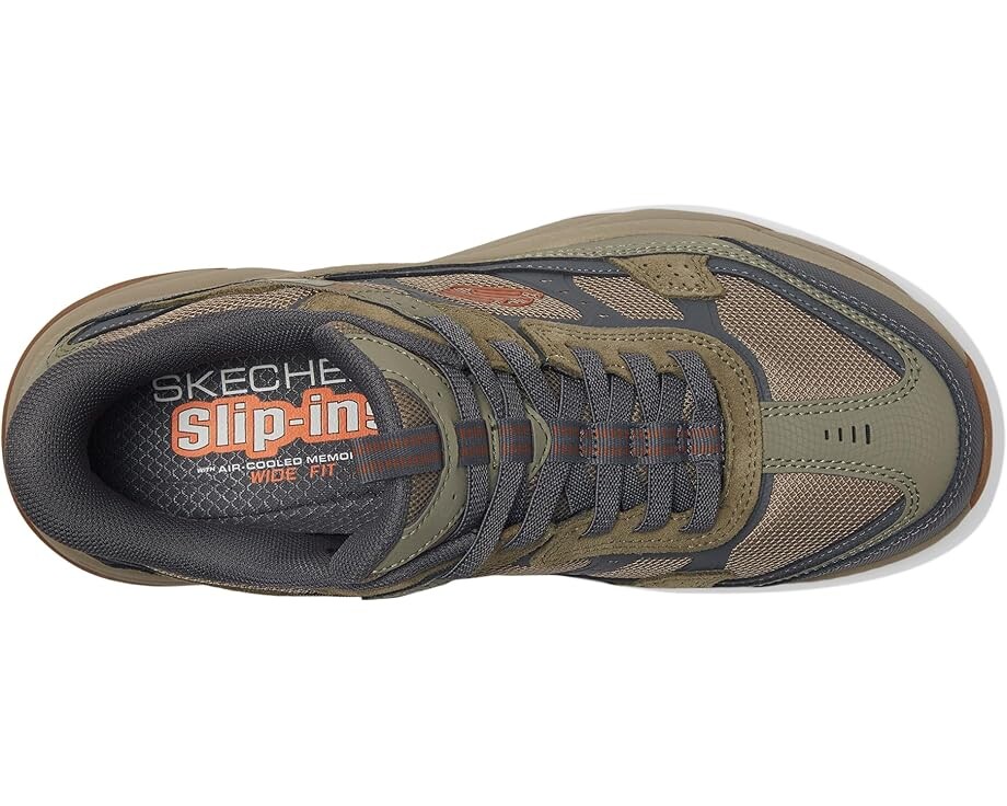 Кроссовки SKECHERS Vigor AT Hands Free Slip-In Sneaker, цвет Olive/Gray — фото 2