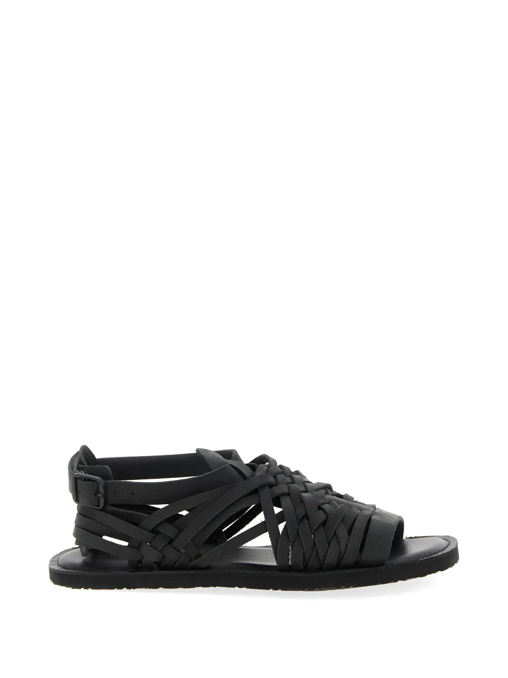 Плетеные кожаные сандалии Yohji Yamamoto, черный