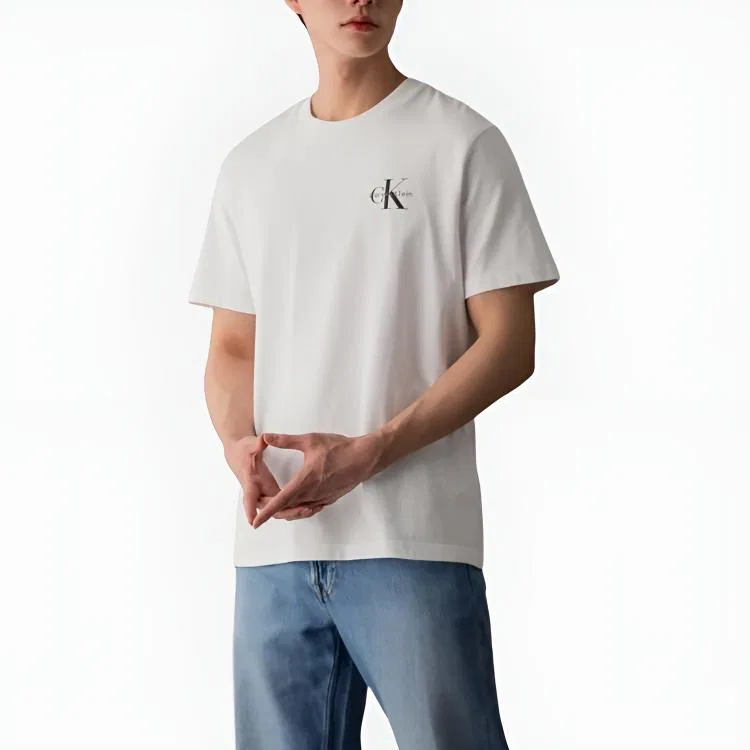 Футболка мужская White Calvin Klein — фото 4