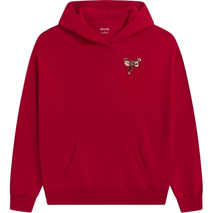 

Hollister Horse Year Spring Festival Collection SS26 Свитшот Women's Hollister/, темно красный