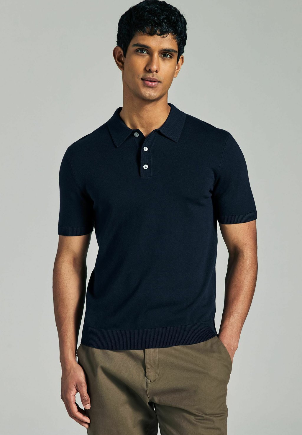 

Рубашка поло PLAIN - REGULAR FIT SHORT SLEEVE Next, синий