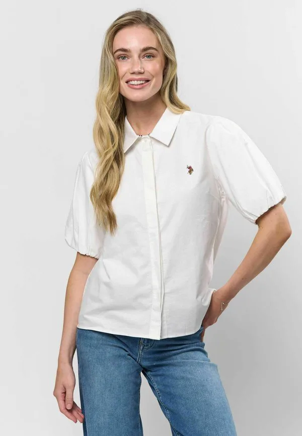 Блузка uwirma на пуговицах U.S. Polo Assn., White