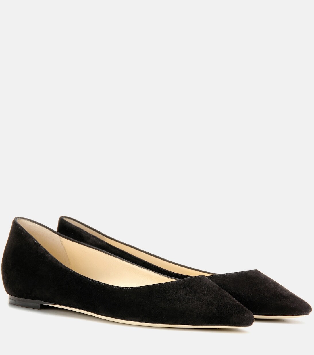 Замшевые балетки Romy Jimmy Choo, черный