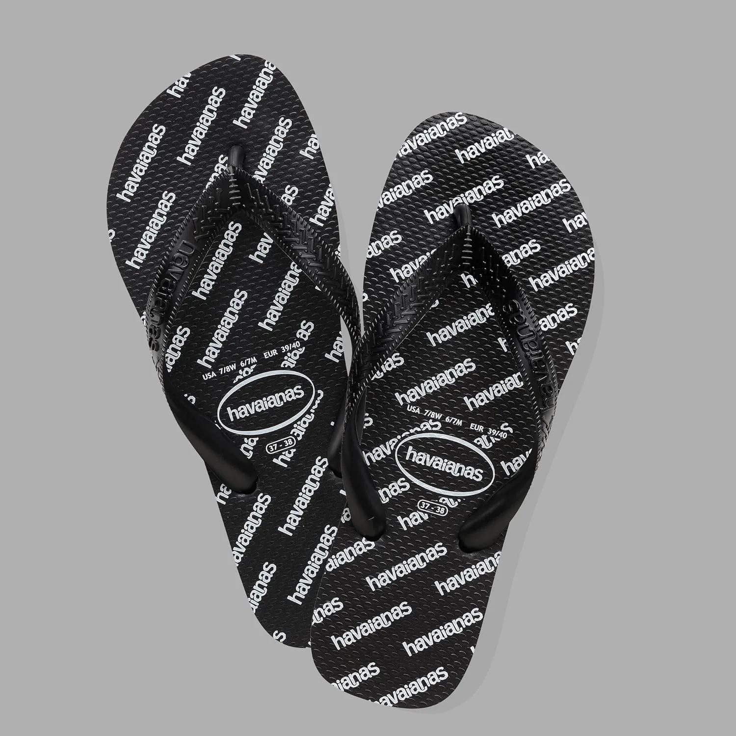 Шлепанцы Havaianas Top Logomania Essential, черный — фото 2